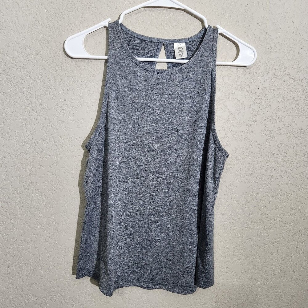 Senita Athletics Gray Racerback Tank Top M Stretchy Lightweight